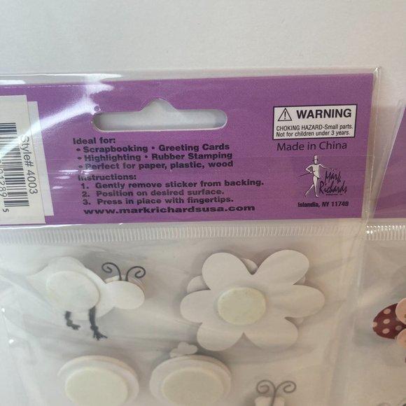 Scrapbook Embellishments Stickers Googly Eye Bees Flowers Paper Crafts Cards - Picture 10 of 13